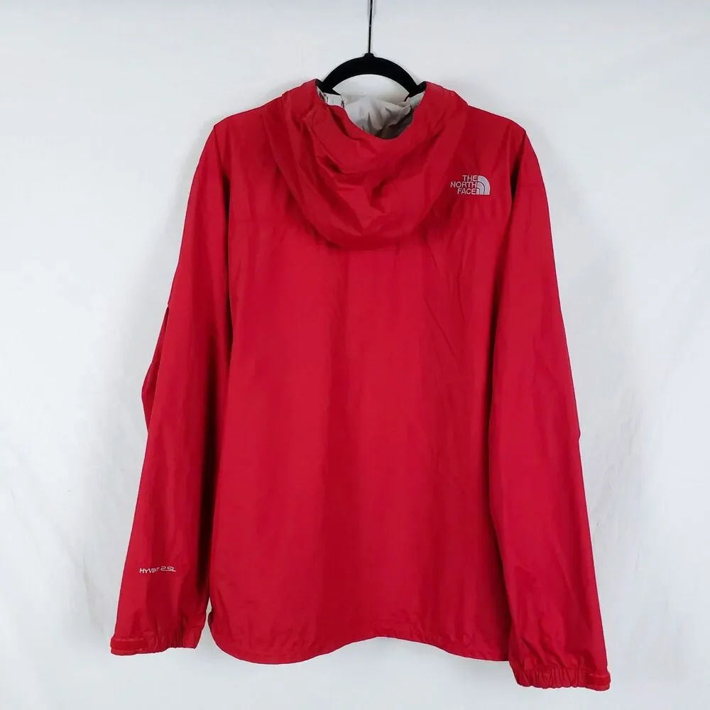 The North Face Hyvent 2.5L Rain Jacket Mens XL Red Lightweight Packable Gorpcore